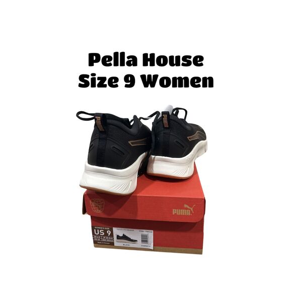 PUMA Women's Flexfocus Lite Modern Cross Trainer Sneaker Black Size 9 - Picture 7 of 7